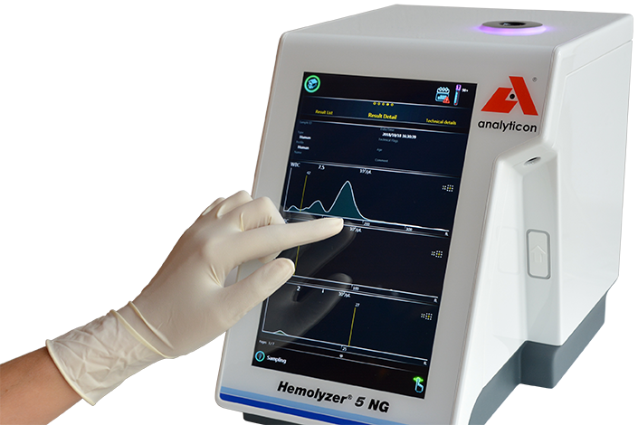 Hemolyzer<sup>®</sup>  5 NG (closed mode) | 3